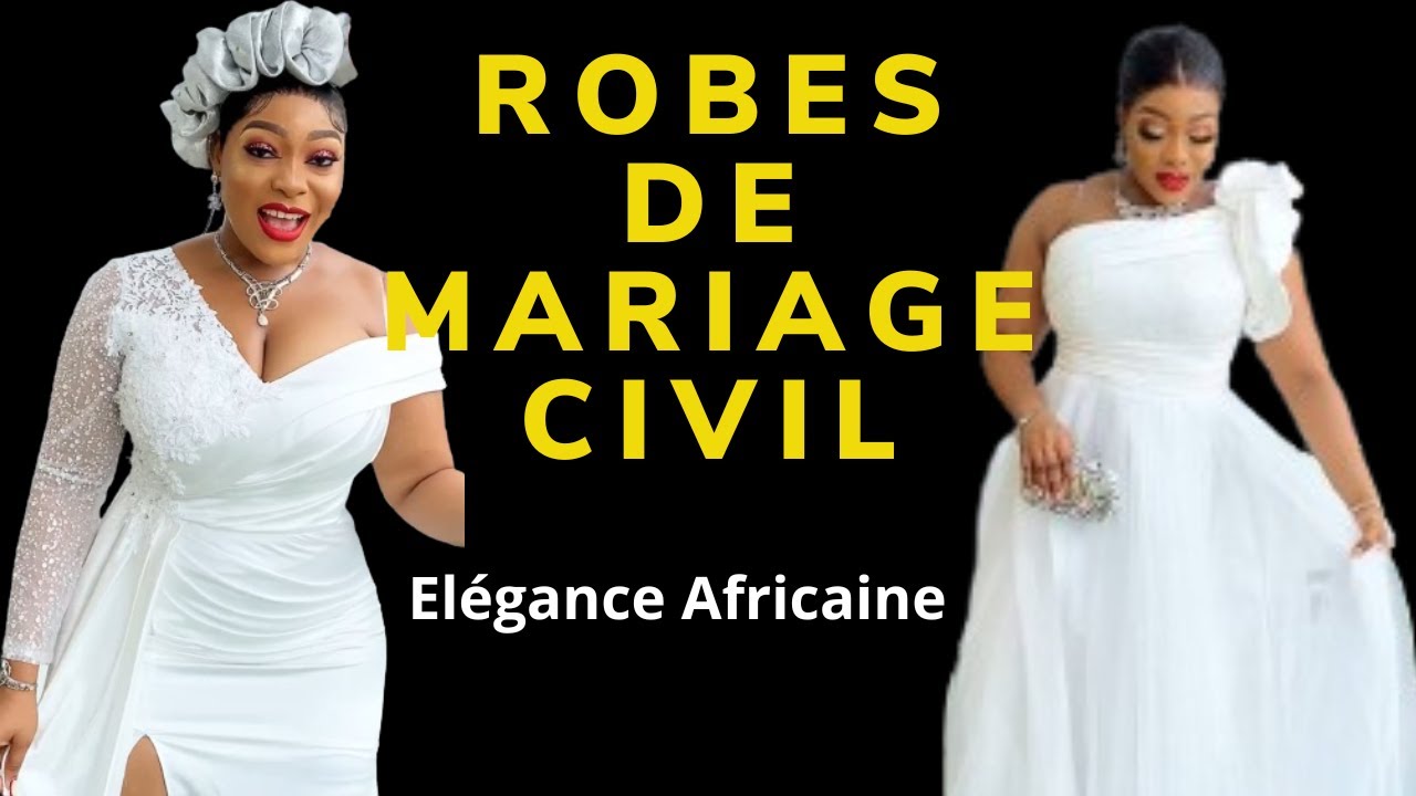 Robes de mariage civil. l'élégance Africaine