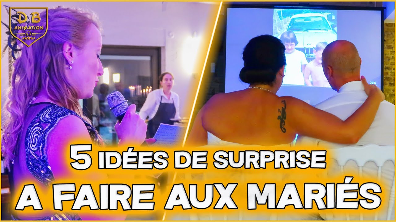 5 Idées de Surprise à faire aux Mariés 🤵👰 pendant leur soirée de Mariage
