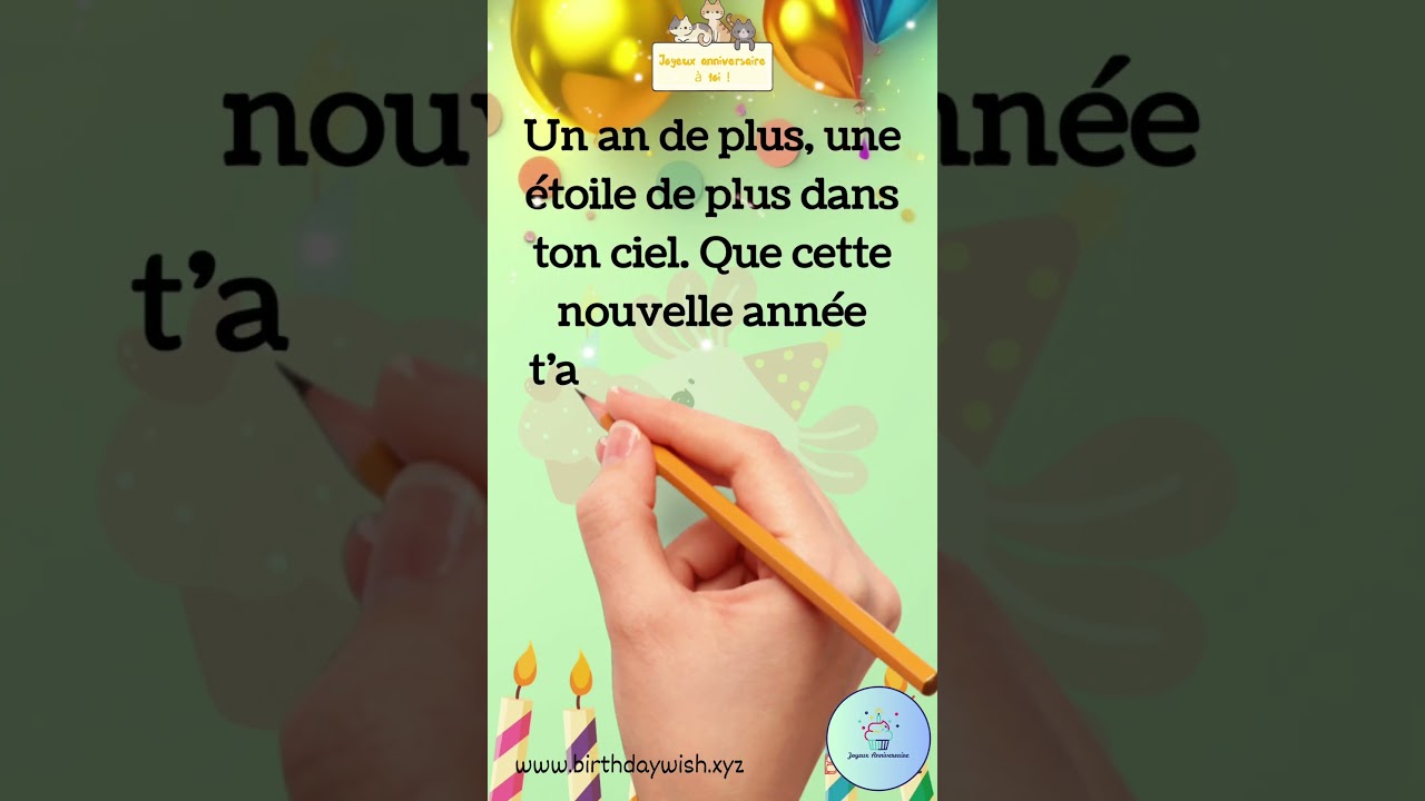 Bon Anniversaire 💐 Vœux Sincères Pour Une Personne Spéciale #joyeuxanniversaire