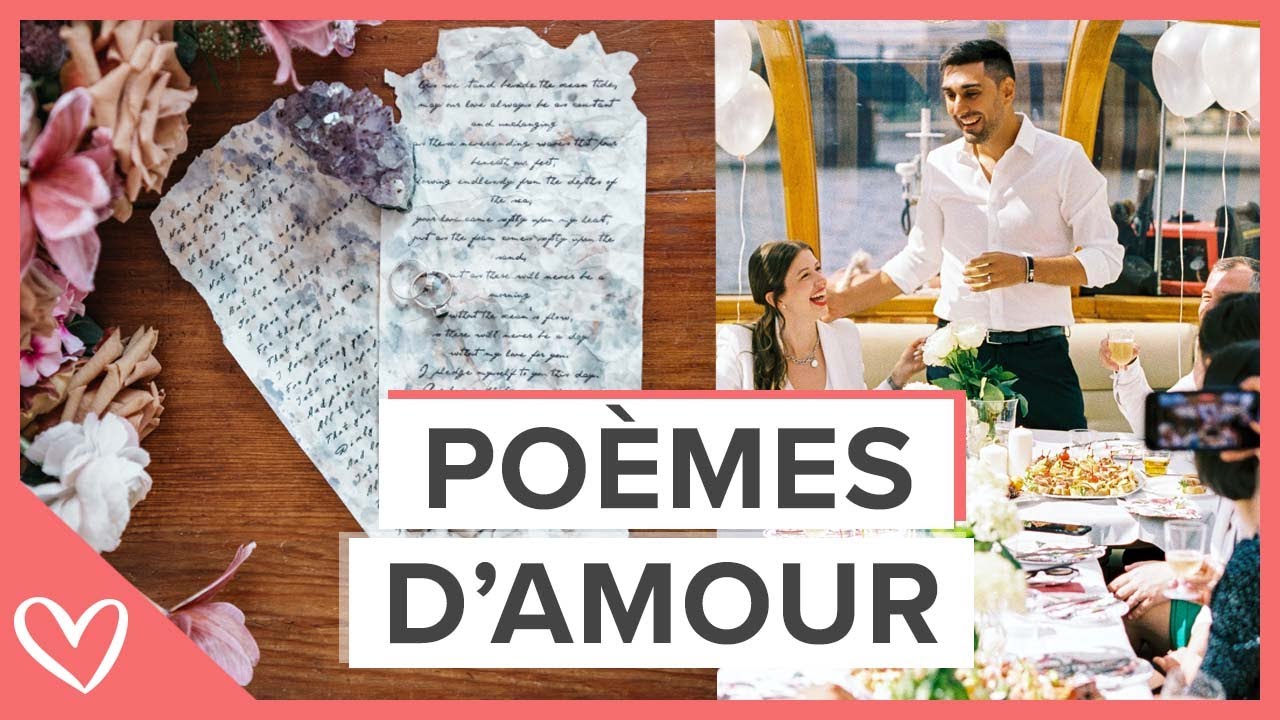 5 POÈMES D'AMOUR pour votre MARIAGE : la beauté dans la brièveté