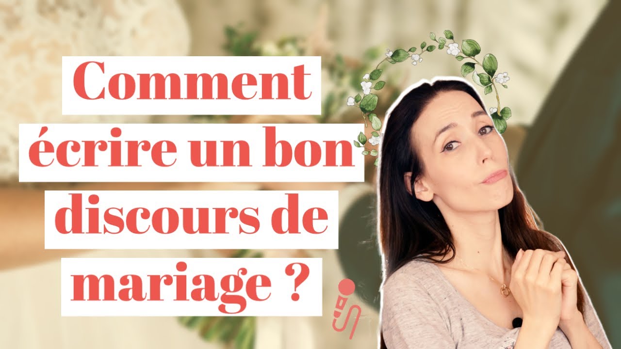 Comment écrire un BON discours de mariage 👰💍