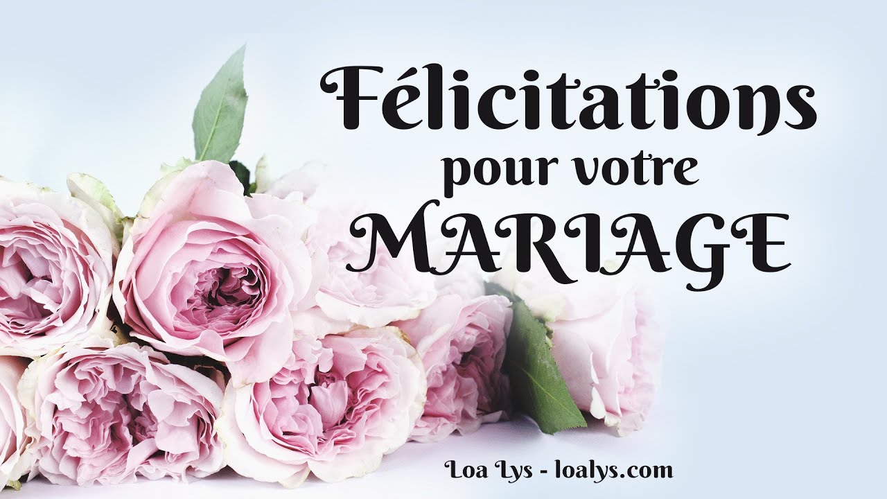 Félicitations pour votre mariage ! Carte virtuelle.