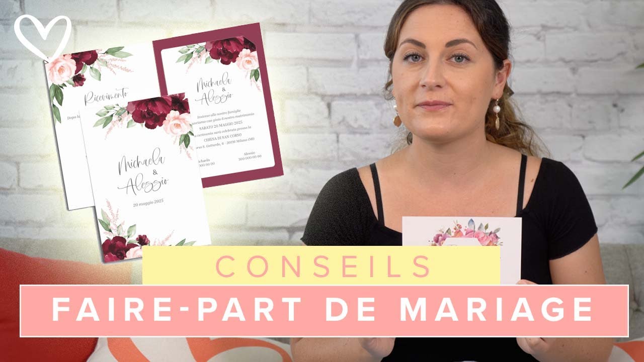 FAIRE-PART de MARIAGE. Organisez votre mariage pas à pas.