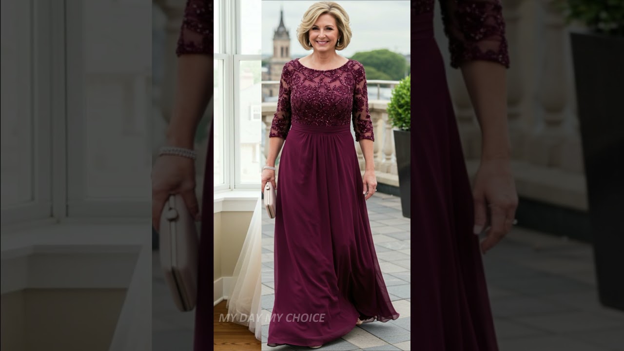 Elegant Mother of The Bride Dresses for Women Formal with Sleeves