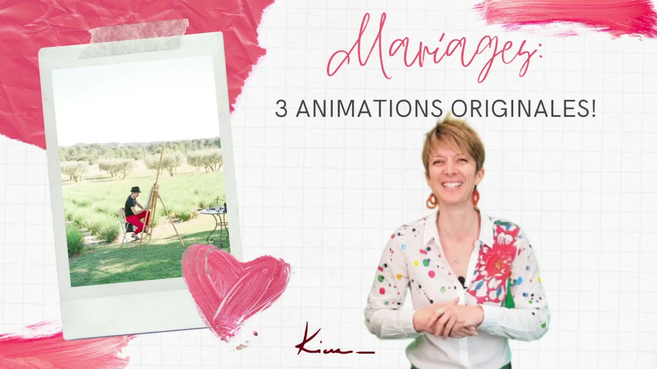 3 Animations de mariage originales!