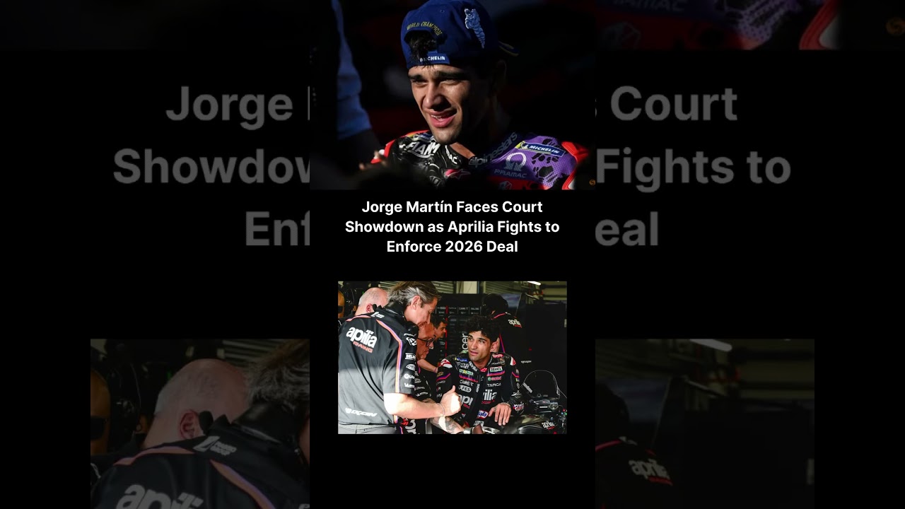 Aprilia Gears Up for Legal Showdown with Jorge Martín Over 2026 MotoGP Contract