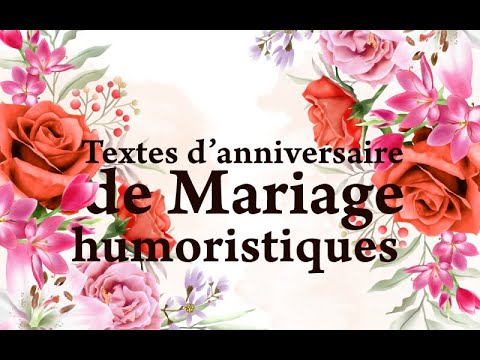 Textes d'anniversaire de mariage humoristiques et drôles