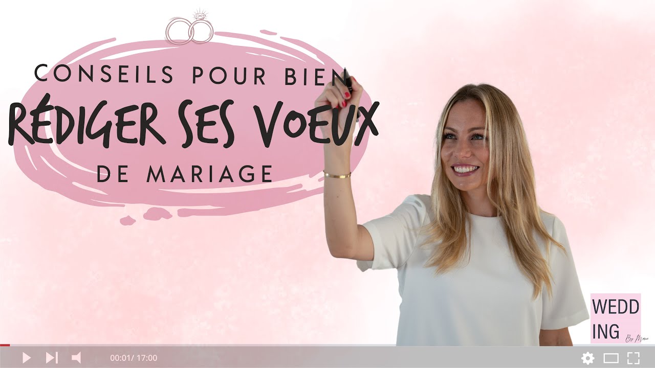 Conseils pour bien rédiger ses VOEUX DE MARIAGE 📝❤️