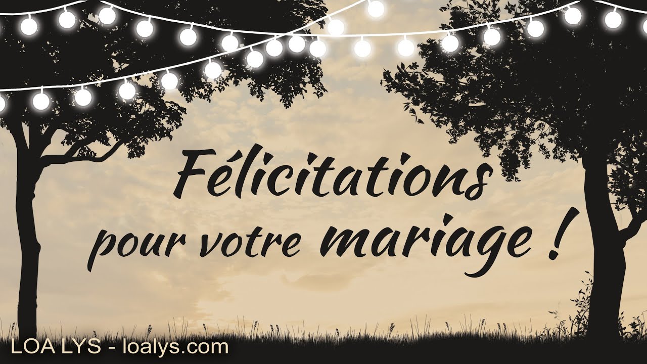 Félicitations pour votre mariage #joliecarte