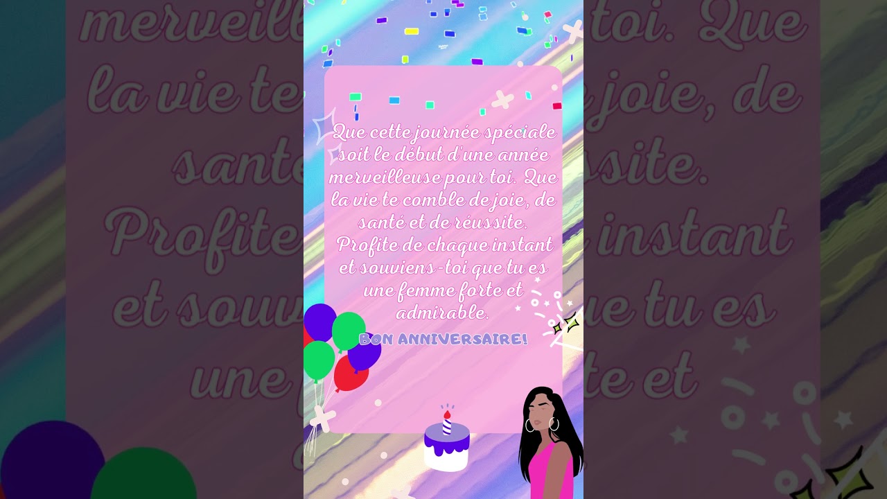 Felicitation pour une femme meravelleux! #joyeuxanniversaire #bonanniv