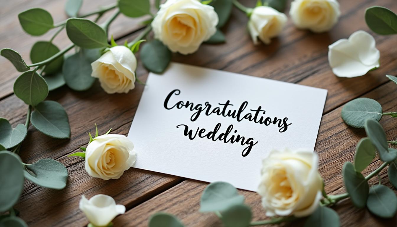 découvrez des idées de messages courts et efficaces pour féliciter un mariage avec style et simplicité.